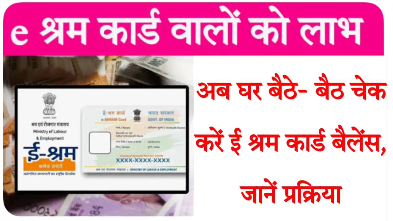 E Shram Card Balance Check